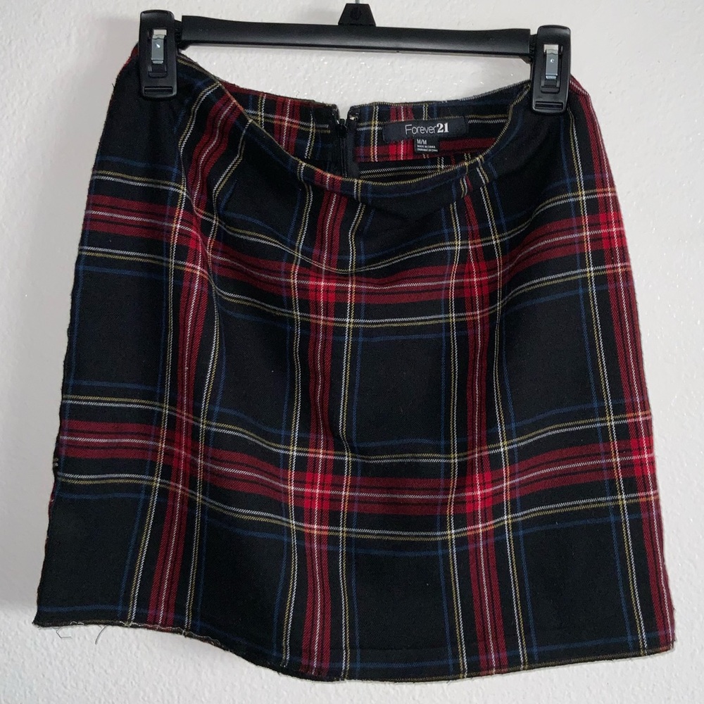 Plaid School Girl Forever 21 Skirt with Zipper